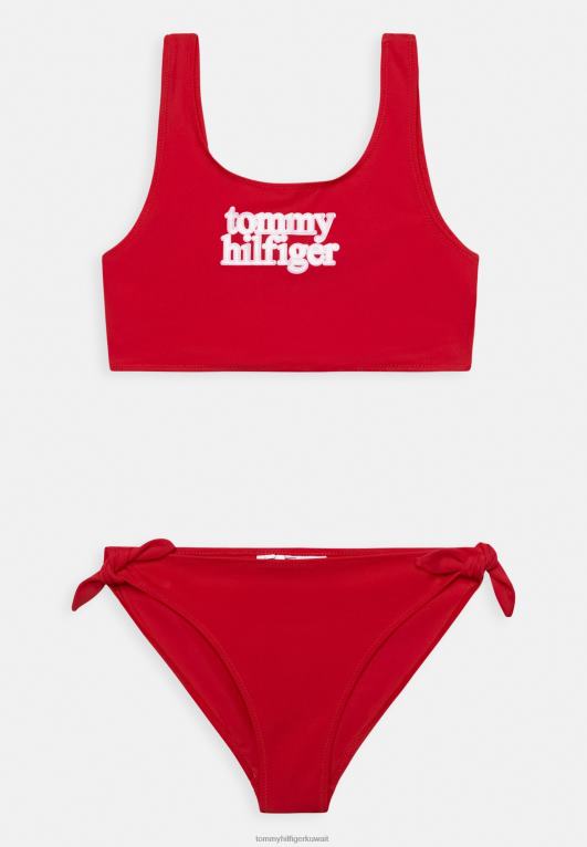 الأحمر الأساسي Tommy Hilfiger مجموعة بيكيني براليت 446446633
