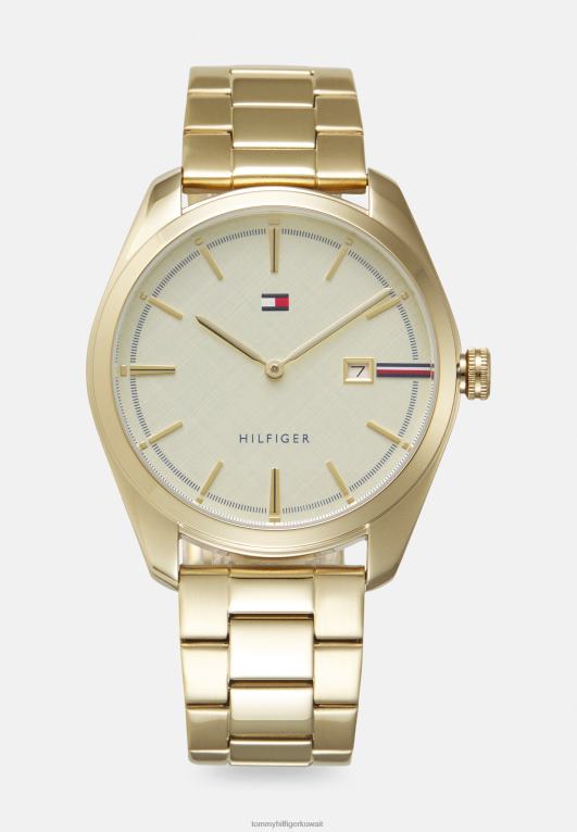 ذهبي/أبيض Tommy Hilfiger ساعة ثيو للجنسين 446446635