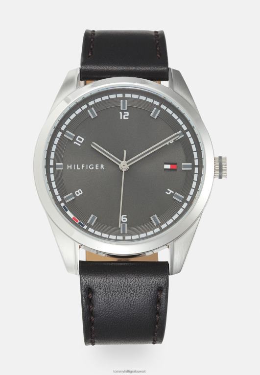 أسود/فضي اللون Tommy Hilfiger ساعة غريفين 446446636