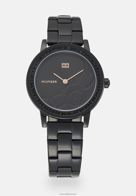 أسود Tommy Hilfiger ساعة مايا 446446638