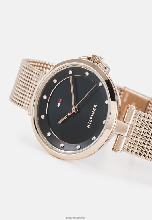 لون ذهبي وردي/أسود Tommy Hilfiger ساعة كامي 446446656