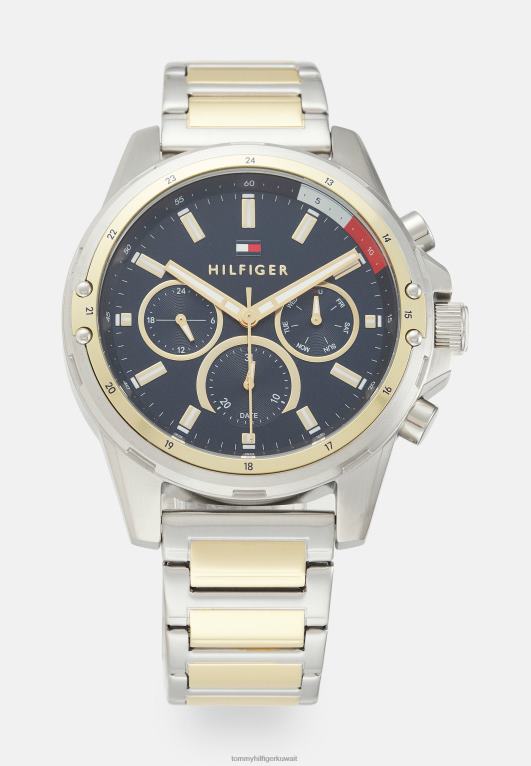 فضي اللون/أزرق Tommy Hilfiger ساعة ميسون كرونوغراف 446446665