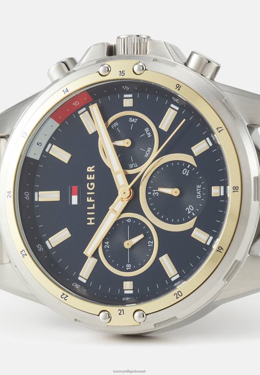 فضي اللون/أزرق Tommy Hilfiger ساعة ميسون كرونوغراف 446446665