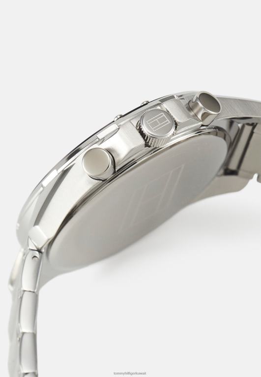 فضي اللون/أسود Tommy Hilfiger ساعة ميسون كرونوغراف 446446675