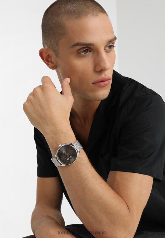 فضي اللون/رمادي Tommy Hilfiger ساعة كرونوغراف كاجوال تشيس 446446679
