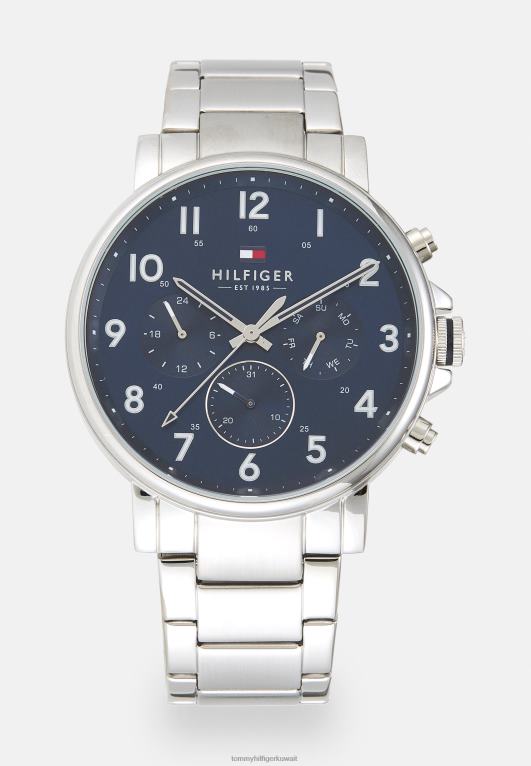 فضي اللون/أزرق Tommy Hilfiger ساعة دانيال كرونوغراف 446446694
