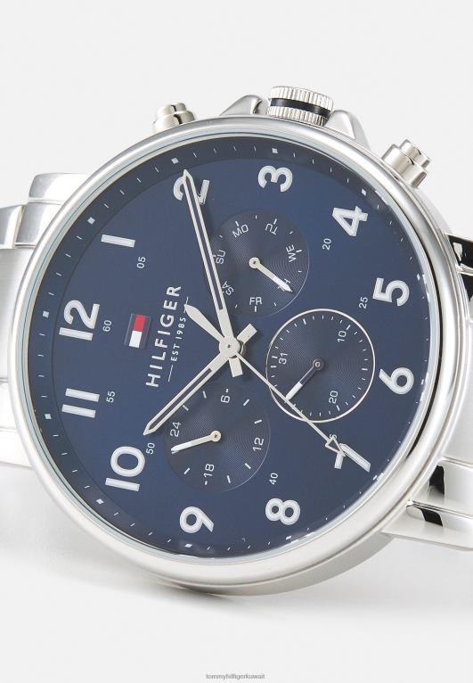 فضي اللون/أزرق Tommy Hilfiger ساعة دانيال كرونوغراف 446446694