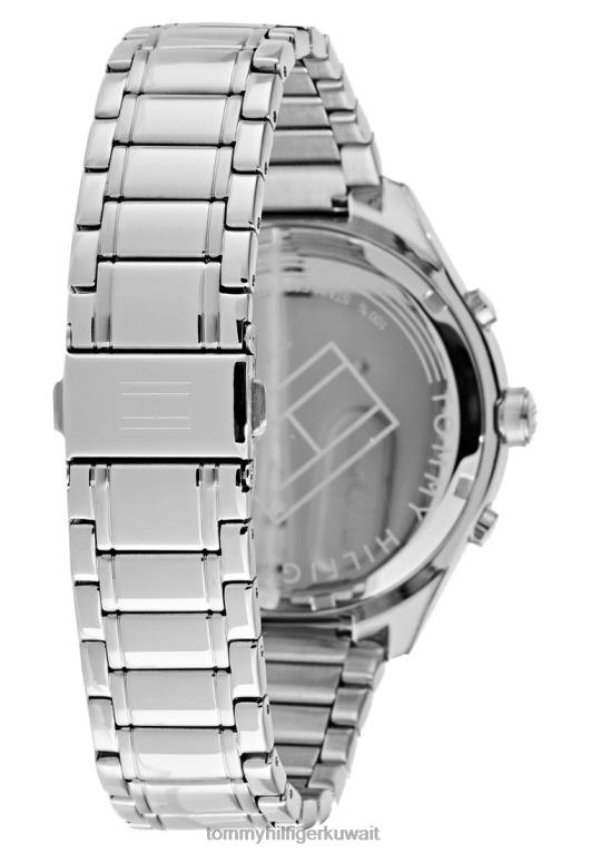 فضية اللون Tommy Hilfiger ساعة رياضية كاجوال 446446698