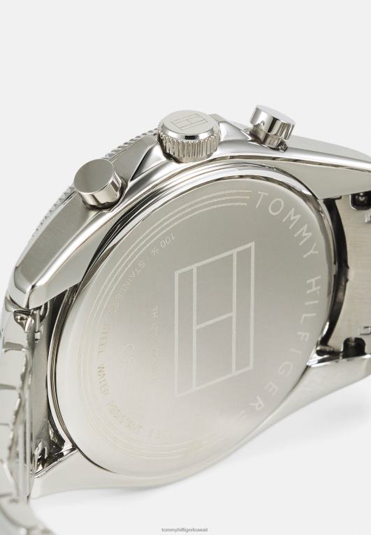 فضي اللون/أسود Tommy Hilfiger ساعة باركر 446446700