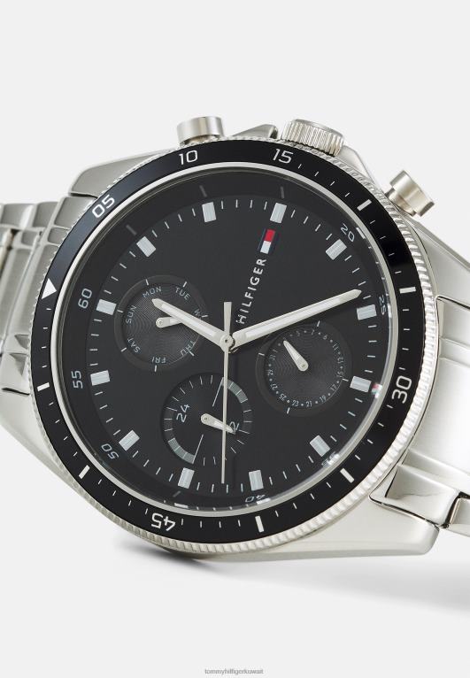 فضي اللون/أسود Tommy Hilfiger ساعة باركر 446446700