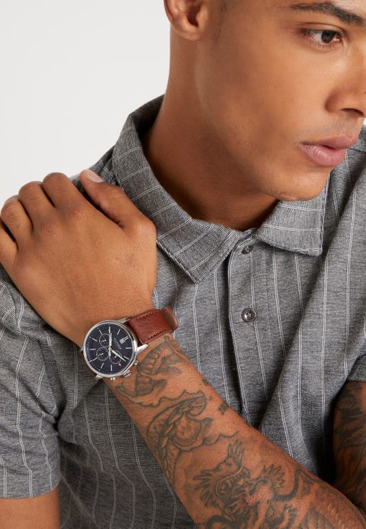كونياك / الفضة Tommy Hilfiger ساعة كرونوغراف عادية 446446701