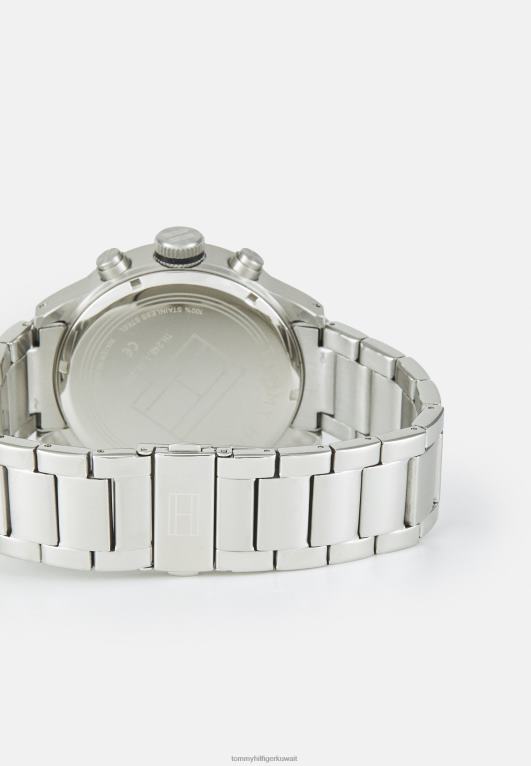 فضي اللون/أسود Tommy Hilfiger ساعة ترينت 446446705