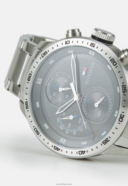 فضي اللون/أسود Tommy Hilfiger ساعة ترينت 446446705