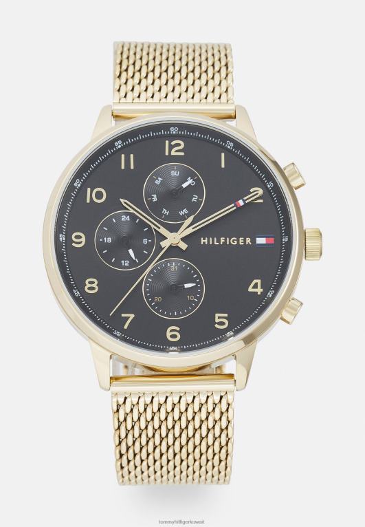 ذهبي اللون/أسود Tommy Hilfiger ساعة ليونارد كرونوغراف 446446717