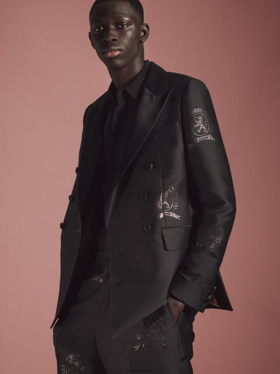 أسود Tommy Hilfiger سترة جاكار بشعار المجموعة 44644672