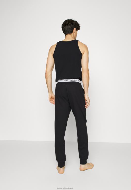 أسود Tommy Hilfiger السراويل بيجامة قيعان 446446764