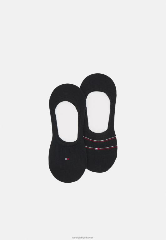 أسود Tommy Hilfiger مجموعة جوارب تدريب فوتي بريبي مكونة من قطعتين 446446773