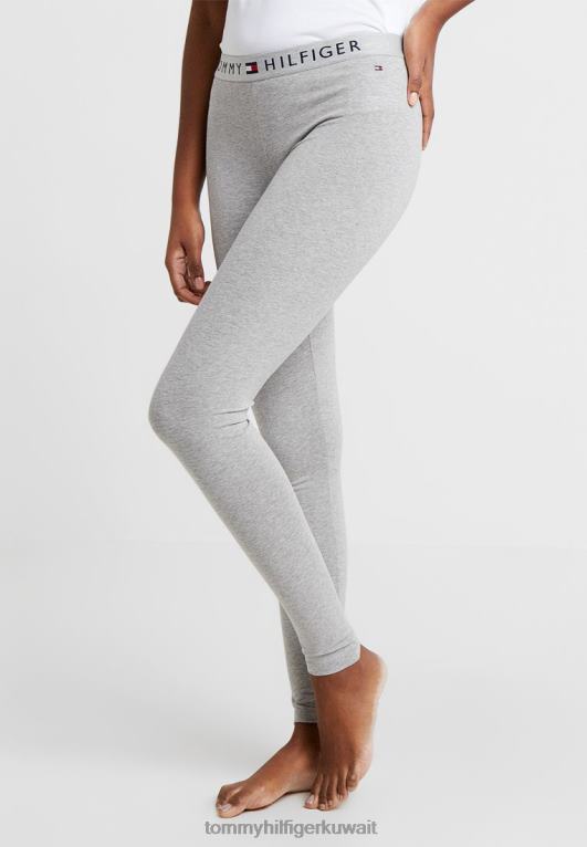 هيذر رمادي Tommy Hilfiger قيعان بيجامة أصلية 446446801