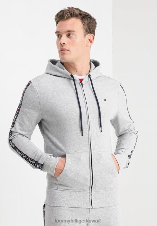 رمادي Tommy Hilfiger هودي بيجامة أعلى 446446804