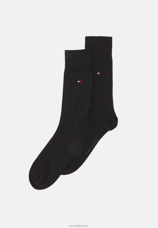 أسود Tommy Hilfiger جوارب رجالية فاخرة مكونة من قطعتين 446446806
