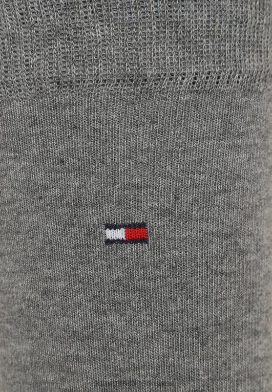 مزيج رمادي متوسط Tommy Hilfiger جوارب رجالية كلاسيكية مكونة من قطعتين 446446812