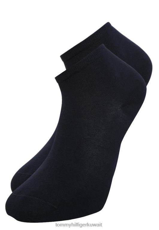 منتصف الليل الأزرق Tommy Hilfiger جوارب نسائية قصيرة كاجوال مكونة من قطعتين جوارب باللون الأزرق الداكن 446446830