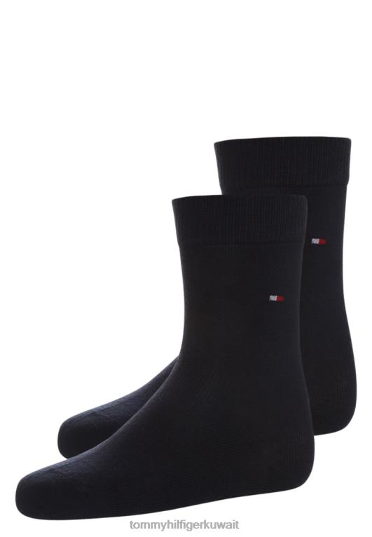منتصف الليل الأزرق Tommy Hilfiger جوارب أساسية للأطفال مكونة من قطعتين 446446848