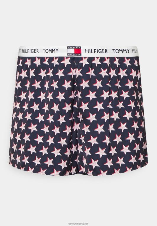 أزرق غامق Tommy Hilfiger قيعان بيجامة منحنى قصير 446446859