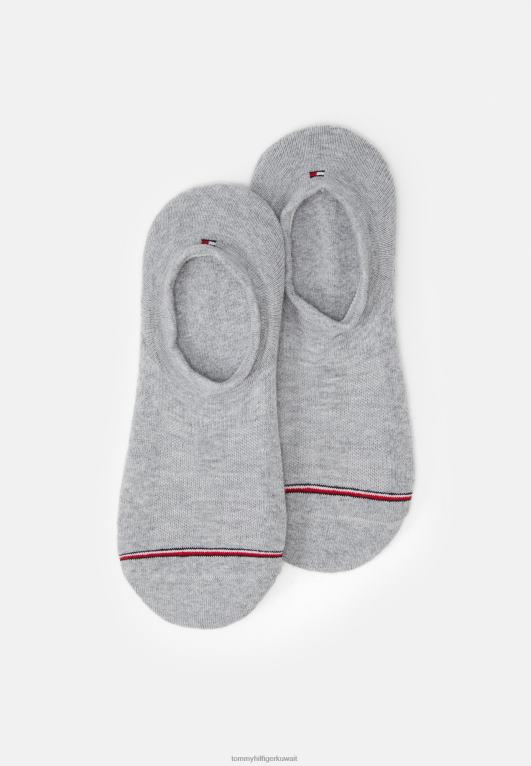 رمادي Tommy Hilfiger جوارب رياضية للرجال مكونة من قطعتين 446446920