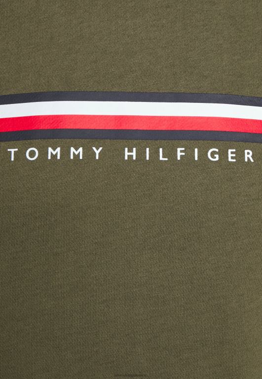 الجيش الأخضر Tommy Hilfiger أوه هوديي بيجامة أعلى 446446985