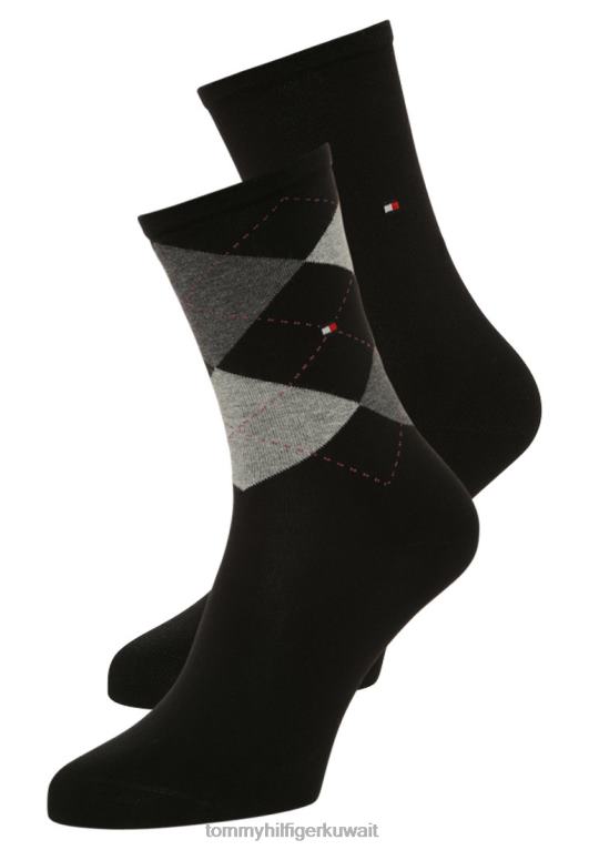 أسود Tommy Hilfiger زوجان من الجوارب 446447034