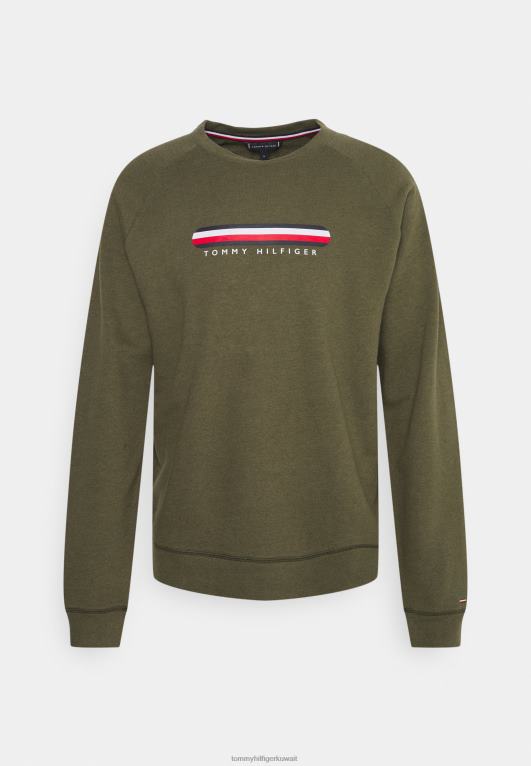 الجيش الأخضر Tommy Hilfiger المسار بيجامة أعلى 446447070