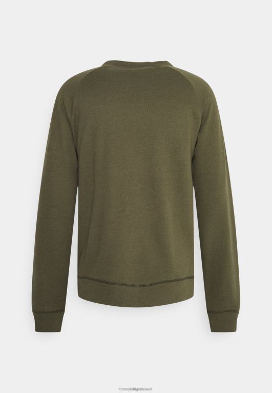 الجيش الأخضر Tommy Hilfiger المسار بيجامة أعلى 446447070