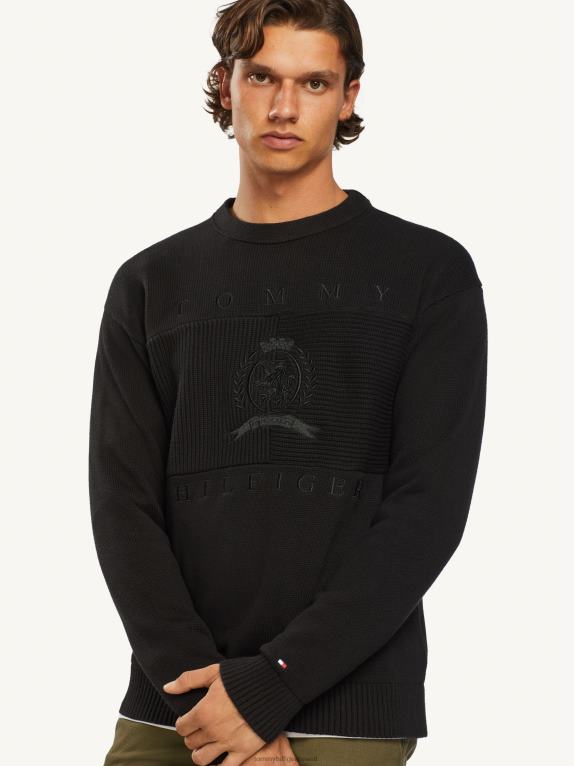 أسود Tommy Hilfiger أيقونات كبيرة الحجم على شكل قمة العلم 44644707