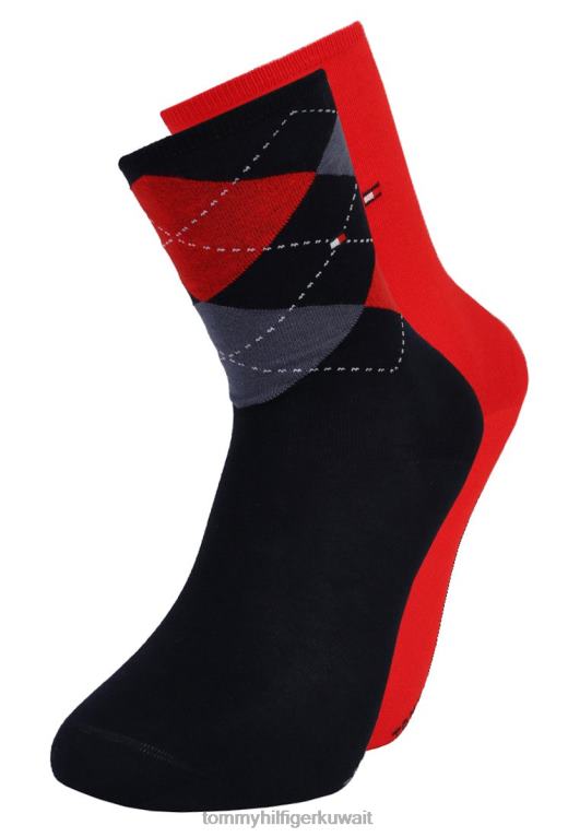 منتصف الليل الأزرق Tommy Hilfiger زوجان من الجوارب 446447080