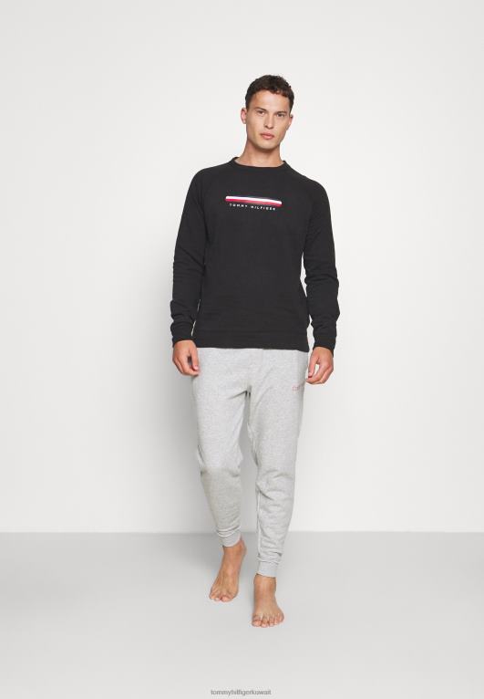 أسود Tommy Hilfiger المسار بيجامة أعلى 446447085