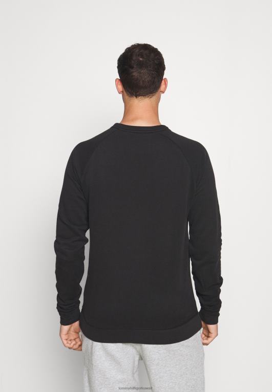 أسود Tommy Hilfiger المسار بيجامة أعلى 446447085