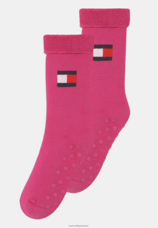 أرجواني Tommy Hilfiger جوارب كيدز هوم للجنسين، عبوة من قطعتين 446447105