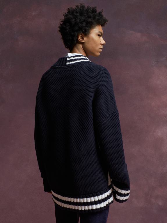 سماء الصحراء Tommy Hilfiger جمع أيقونة العلم محبوك لعبة الكريكيت البلوز 44644710