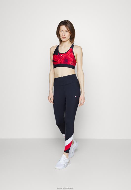 سماء الصحراء Tommy Hilfiger حمالة صدر رياضية ذات دعم متوسط ​​وكثافة الأزهار 446447122
