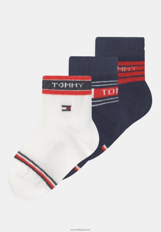 البحرية / الأبيض Tommy Hilfiger جوارب مخططة للأطفال 446447138