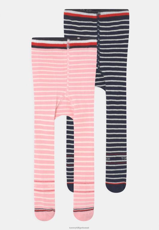 لون القرنفل Tommy Hilfiger جوارب طويلة ضيقة للأطفال للجنسين مكونة من قطعتين 446447170