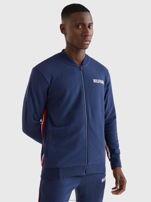 الشفق Tommy Hilfiger سترة بومبر بشريط مميز للاستراحة 44644718