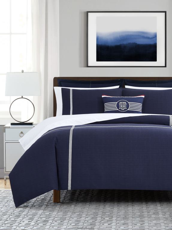 منقوشة جلين منسوجة Tommy Hilfiger طقم غطاء لحاف سرير مزدوج 4464471