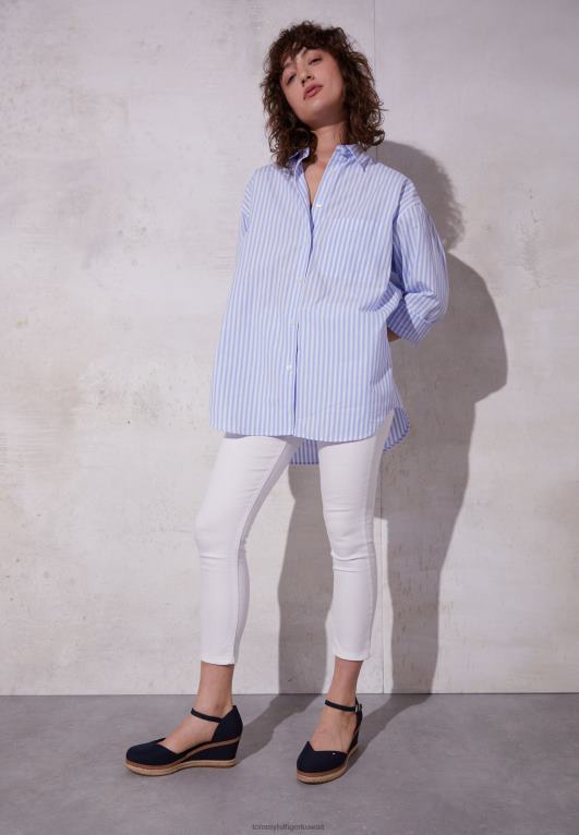 سماء الصحراء Tommy Hilfiger حذاء كعب متوسط ​​مغلق عند الأصابع 446447243