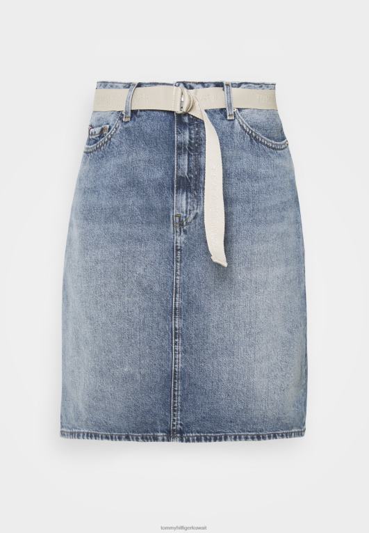 الدنيم Tommy Hilfiger تنورة خط تنورة صغيرة 446447263