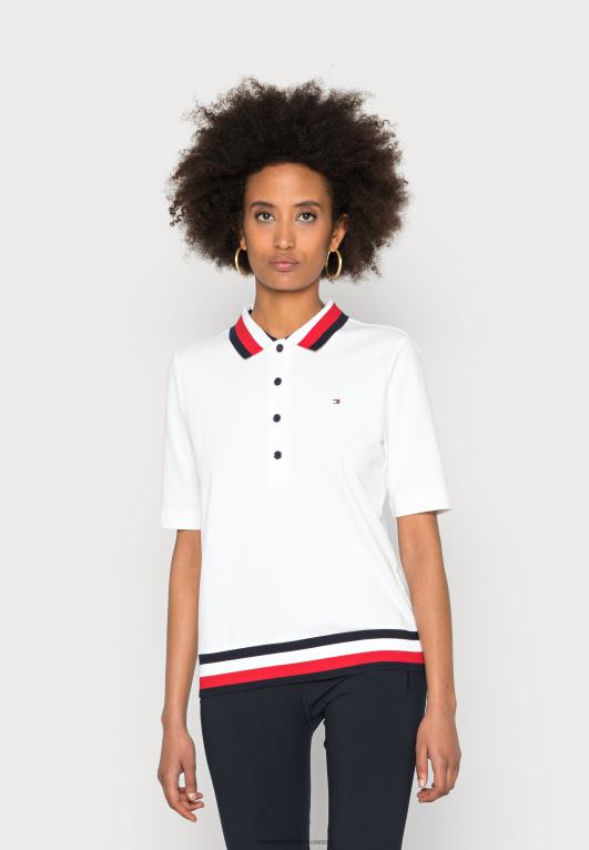 البصرية الأبيض Tommy Hilfiger قميص بولو عادي 446447281