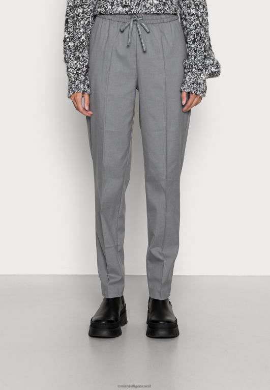 هيذر رمادي فاتح Tommy Hilfiger سحب مدبب على السراويل 446447287
