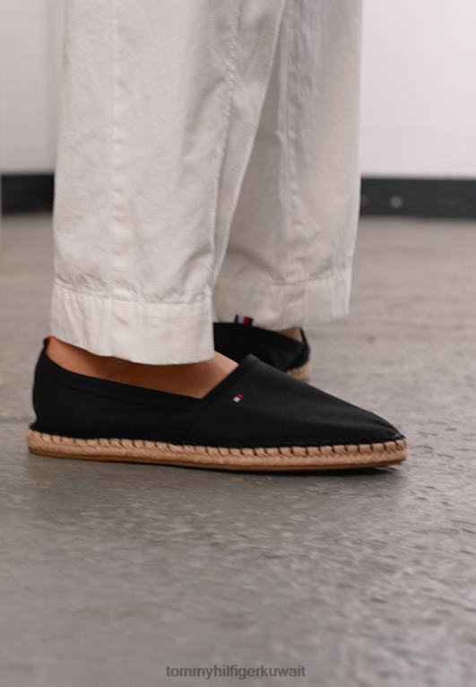 أسود Tommy Hilfiger أحذية رياضية مسطحة أساسية 446447304