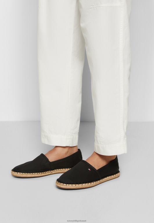 أسود Tommy Hilfiger أحذية رياضية مسطحة أساسية 446447304